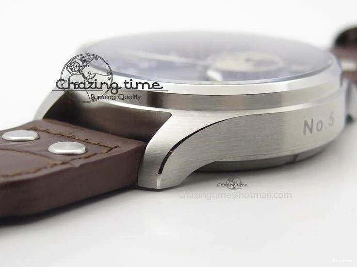 MIROTIME 0811 Reliable Big Pilot “Markus Buhler” IW5003 Turbine V6F Best Edition Blue Dial On Leather Strap A 7324
